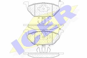 Icer 181338000 - Jgo de pastillas -audi -seat-vw-skoda