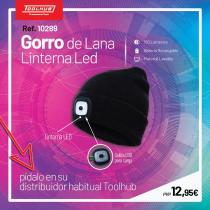 Toolrack 10289 - Gorra de lana con linterna led